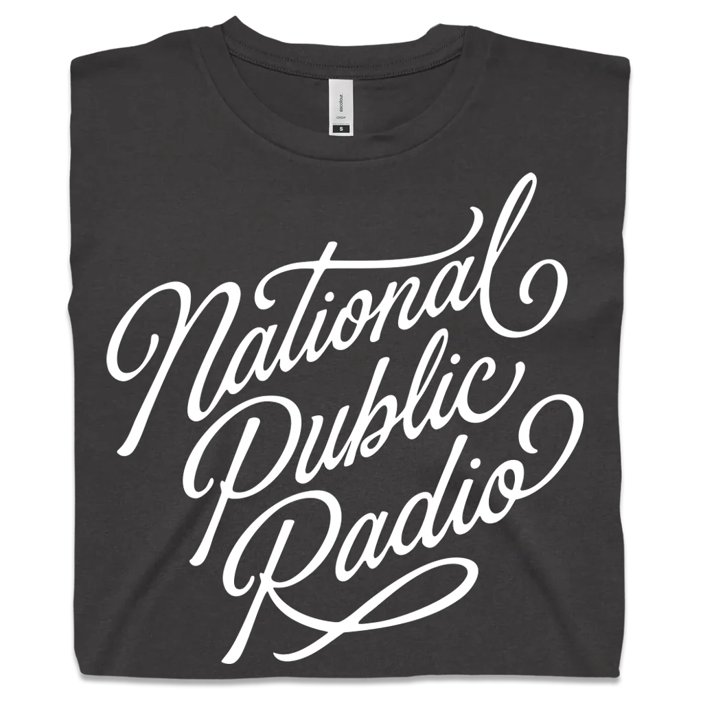 National Public Radio Script Crop Top - Image 4