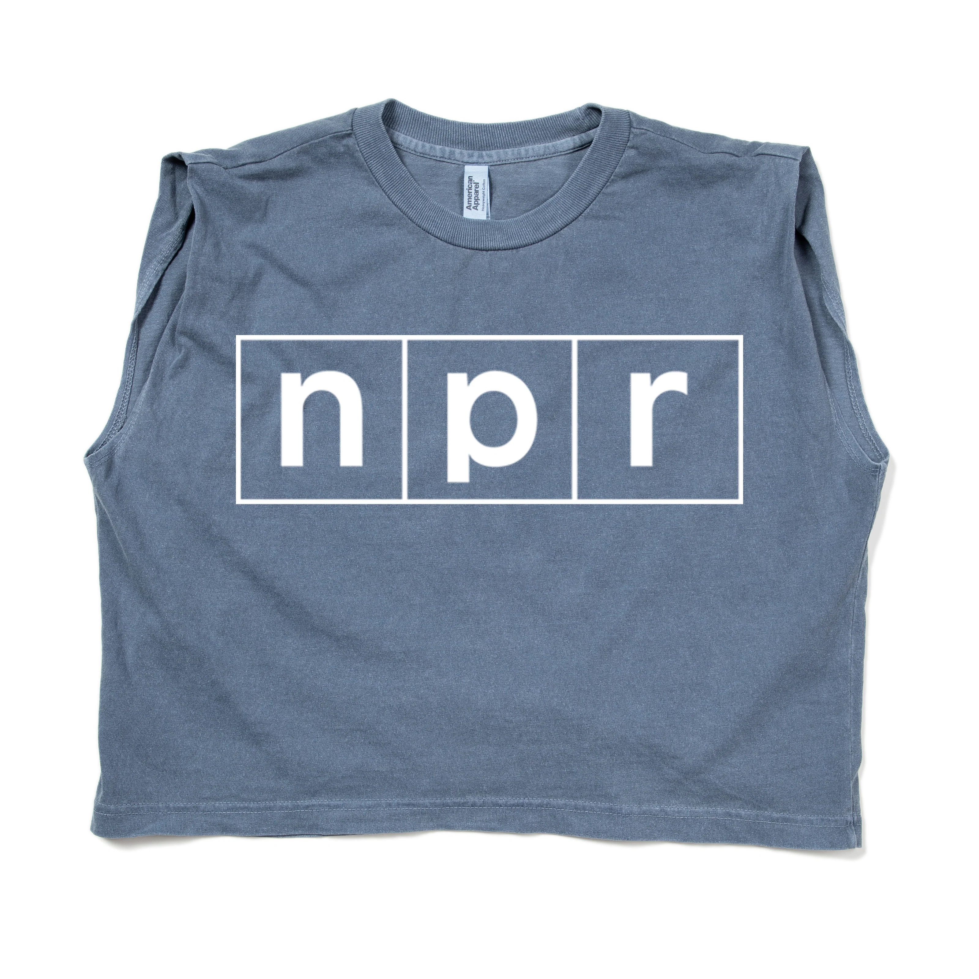 NPR Logo Muscle Crop Women's Tee