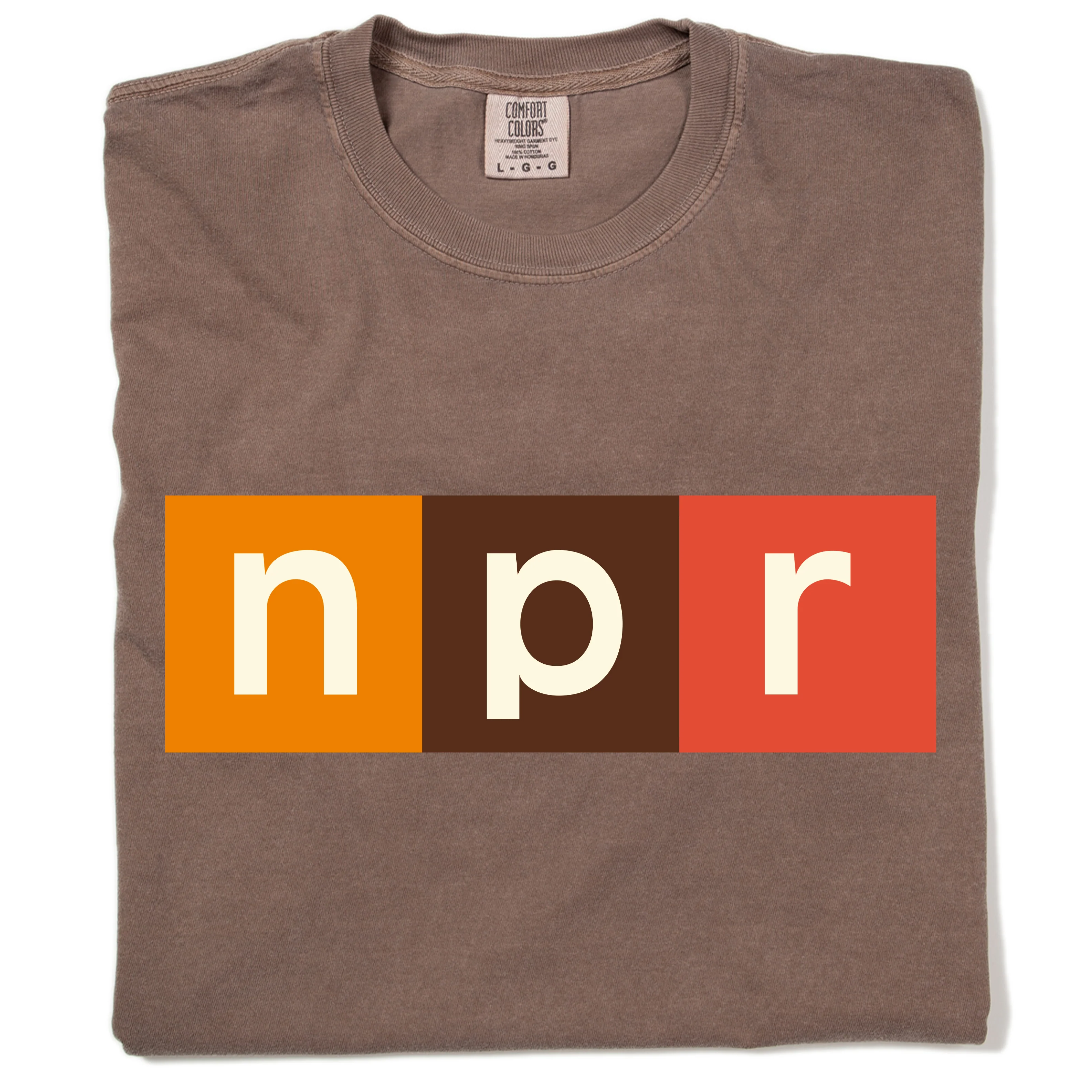 NPR Modern Logo 70s Colors Logo Tee