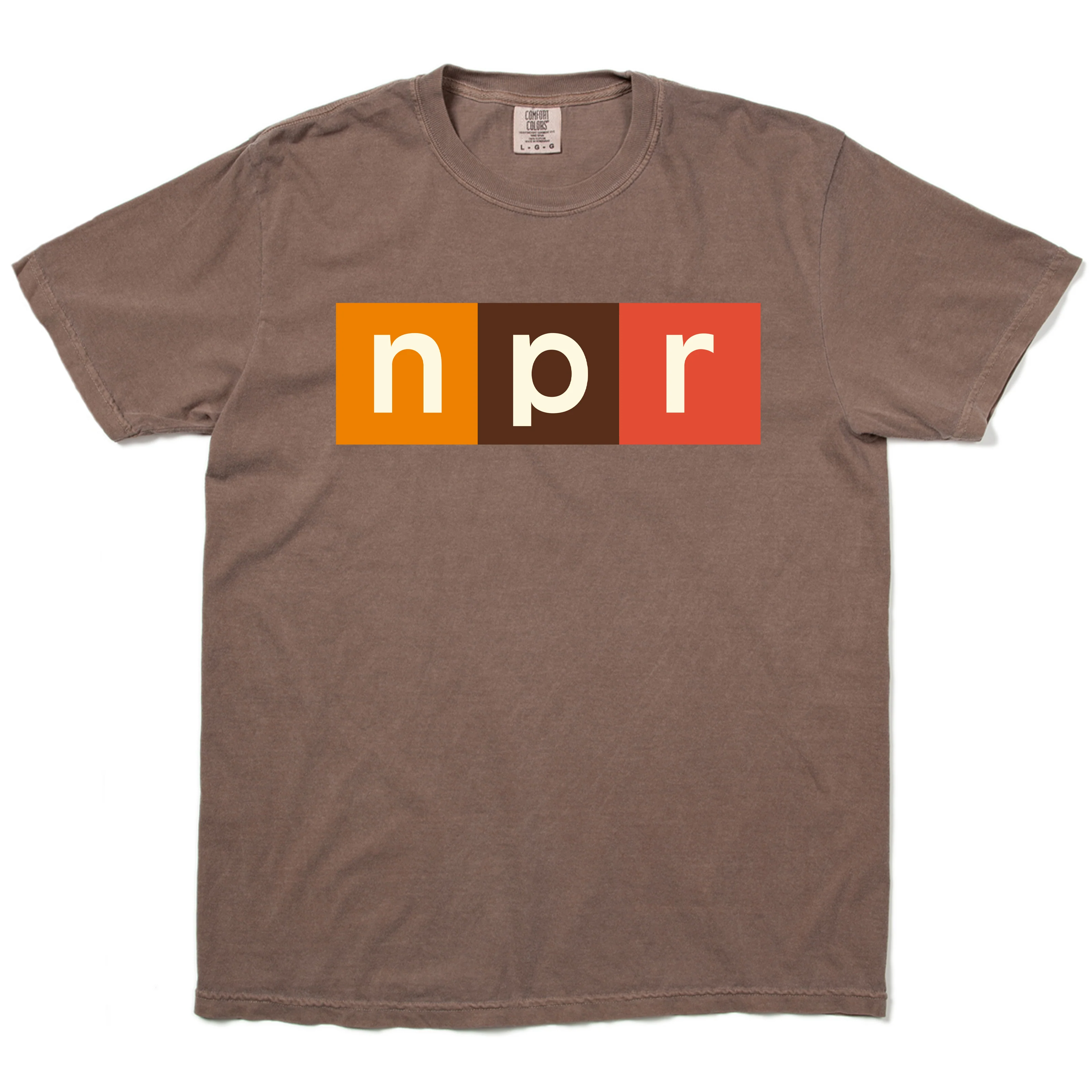 NPR Modern Logo 70s Colors Logo Tee - Image 4