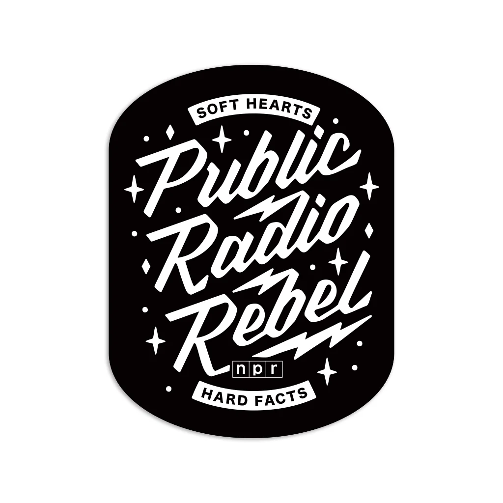 Public Radio Rebel Sticker