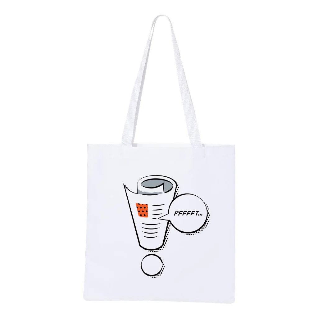 Wait Wait... Don't Tell Me Logo Tote Bag - Image 3