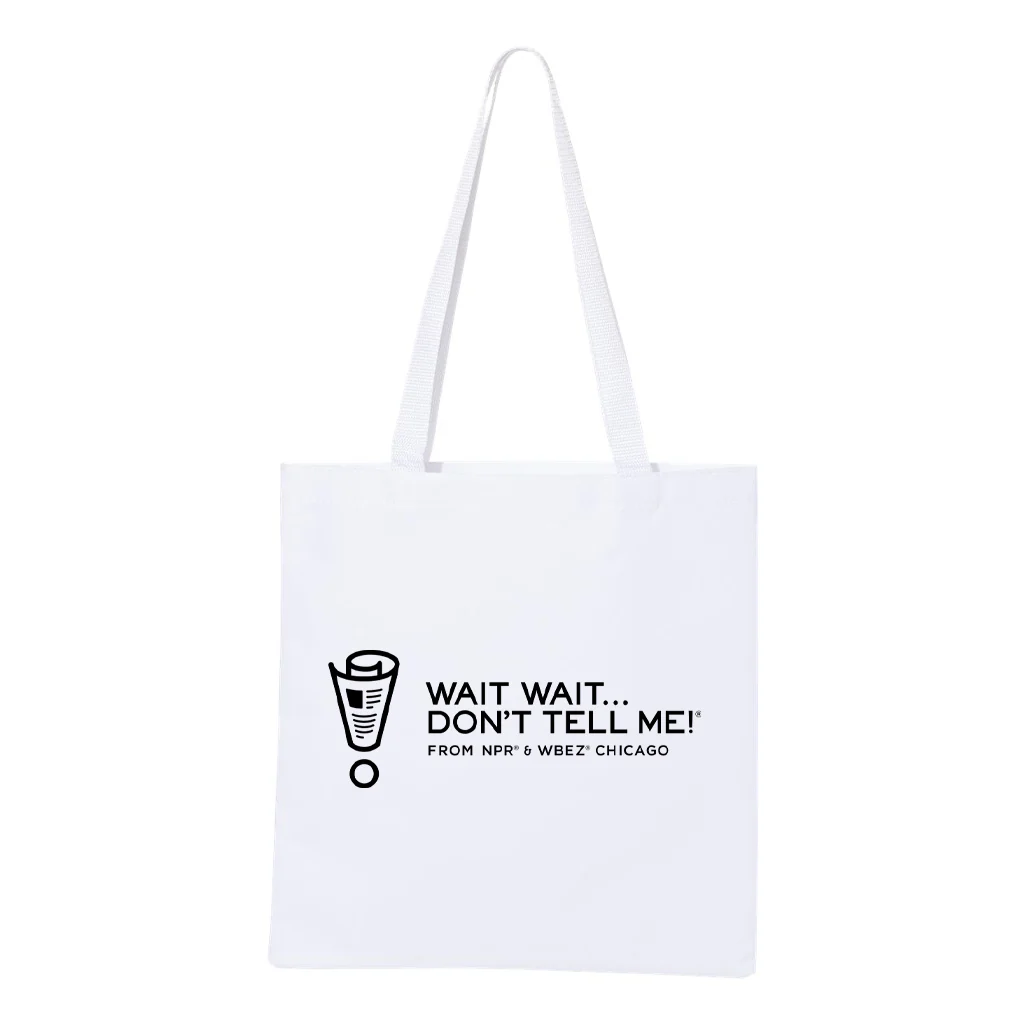 Wait Wait... Don't Tell Me Logo Tote Bag - Image 4